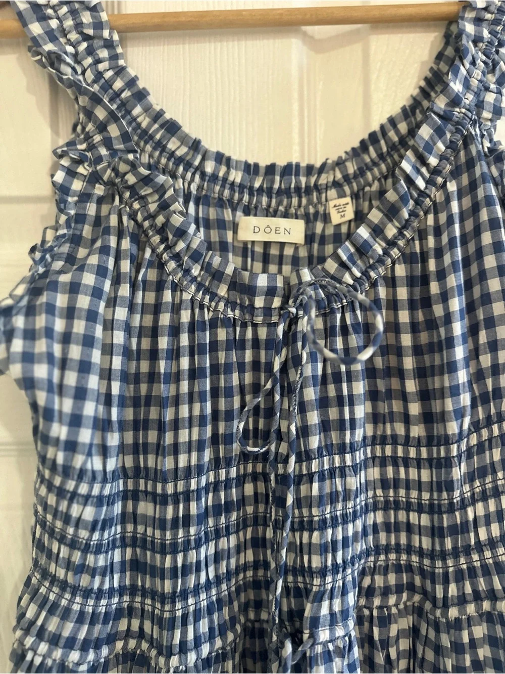 Doen Emmaretta Blue Gingham Dress - Picture 5 of 7